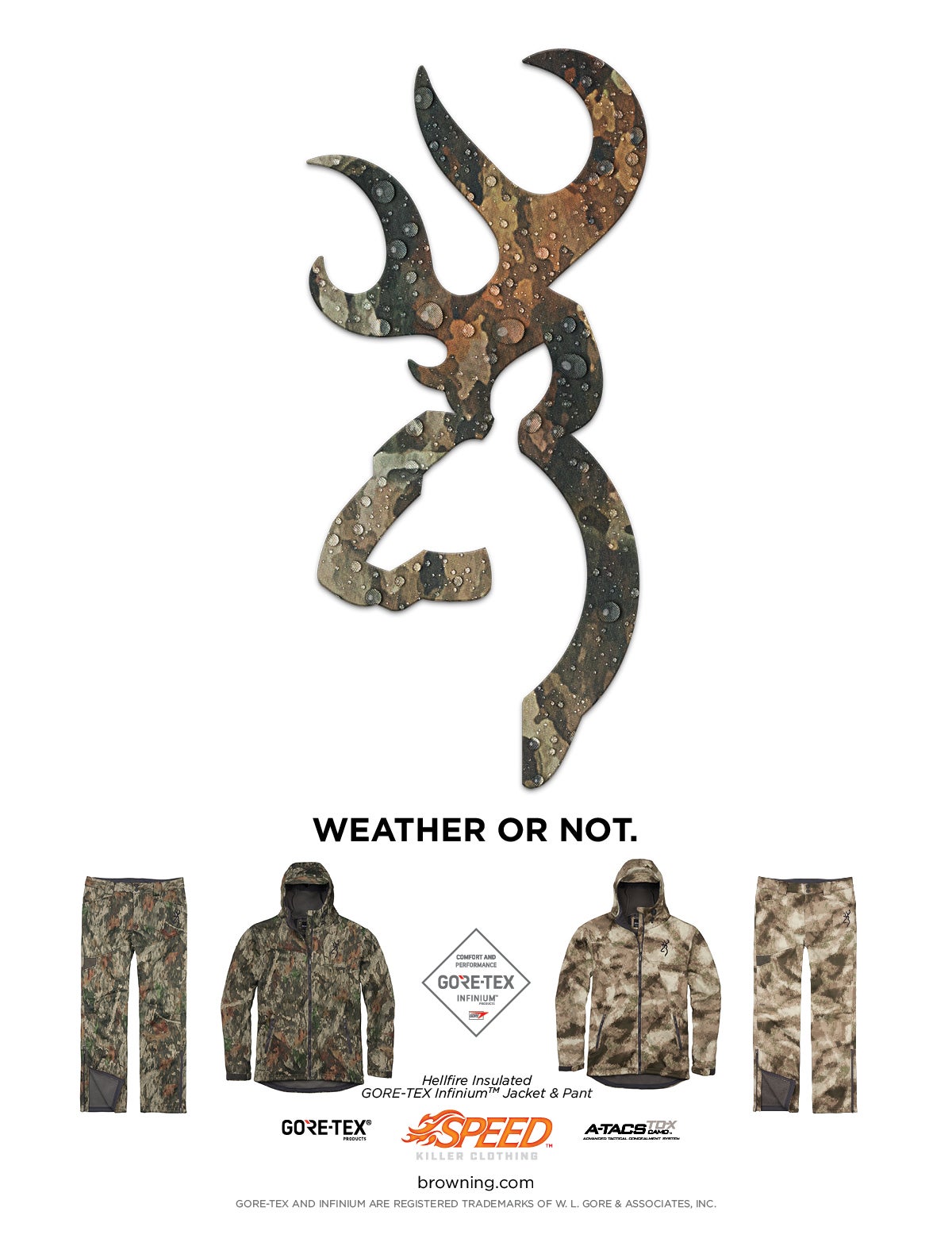 Big Game Clothing Ad, Weather or Not