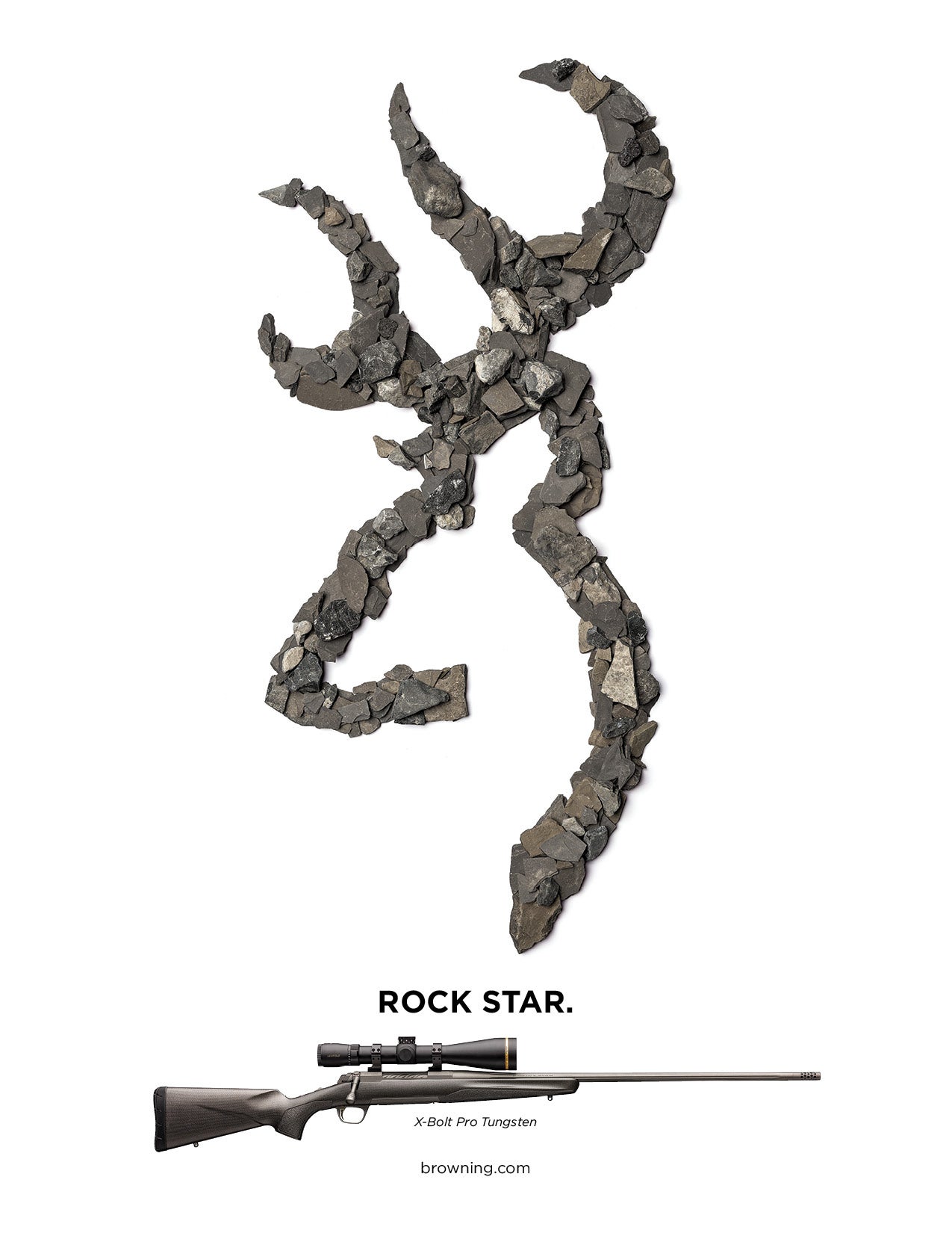 Rock Star, X-Bolt Pro, Buckmark Print ad