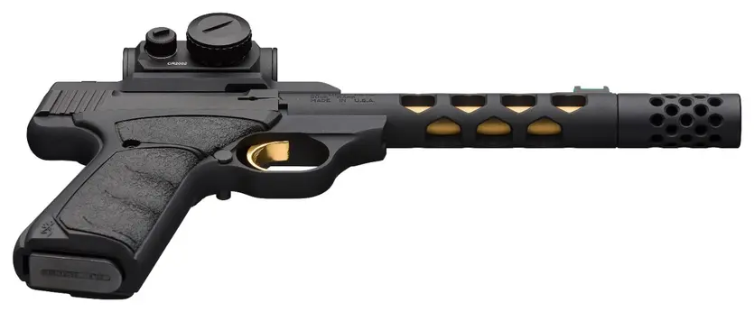 Buck Mark Vision Black/Gold Suppressor Ready - Vortex Red Dot