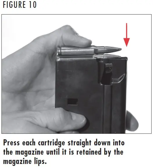 BAR MK 3 Rifle Loading the Magazine Figure 10