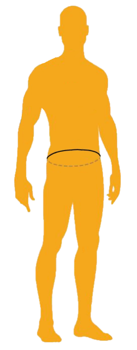 Diagram of measurements for belts