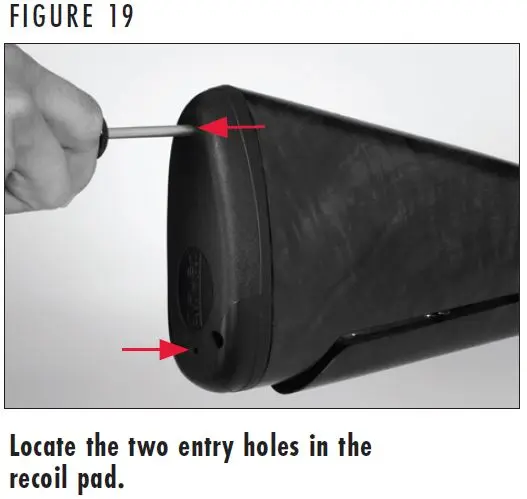 Citori 825 Shotgun Recoil Pad Holes Figure 19