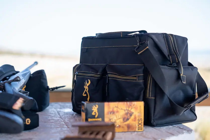 Black and Gold Shooting Bag