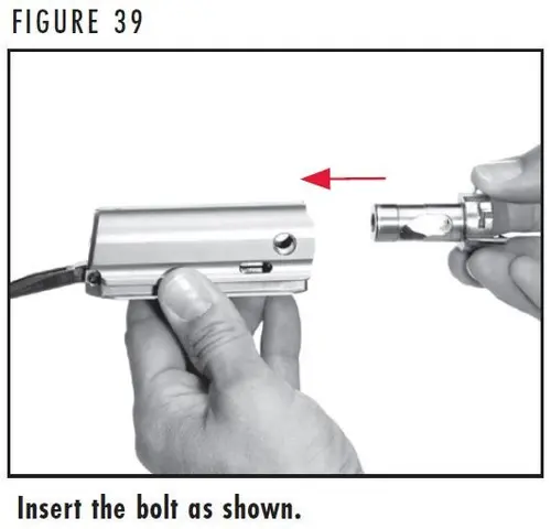 A5 Figure 39 Inserting the Bolt