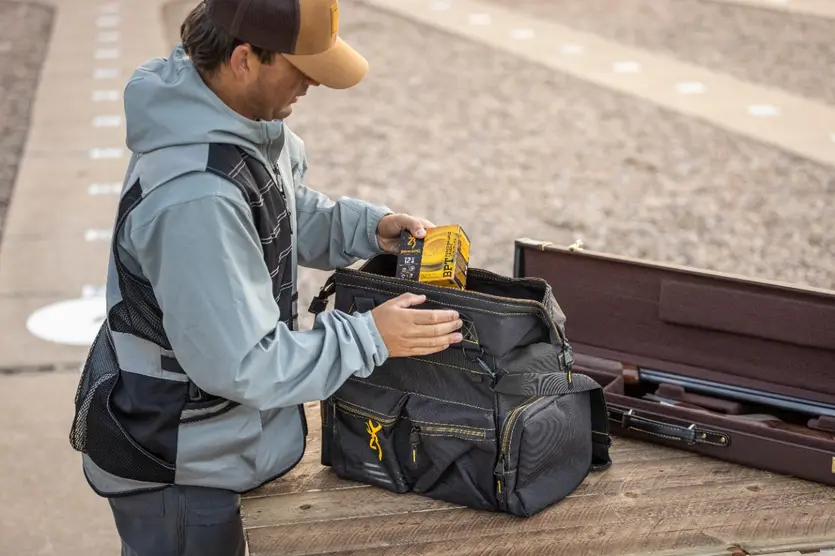 Black and Gold Shooting Bag