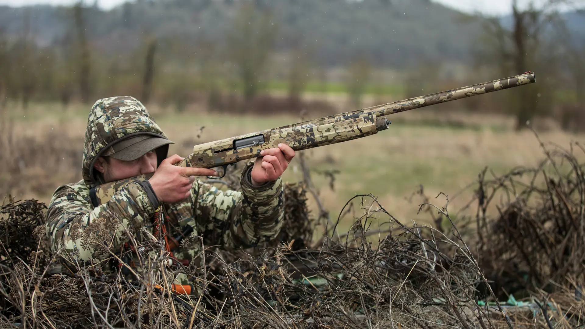 hunter with 15 shotgun