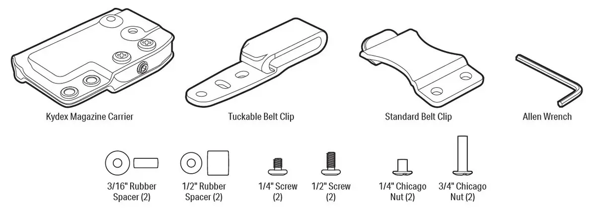 1911-22 and 1911-380 Magazine Carrier Parts