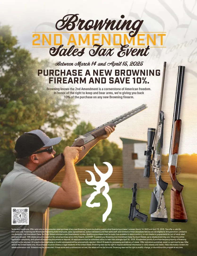 Browning 2nd Amendment Sales Tax Event