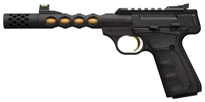 Buck Mark Plus Vision Black/Gold Suppressor Ready