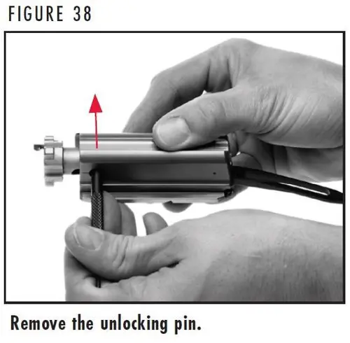 A5 Figure 38 Removing the Unlocking Pin