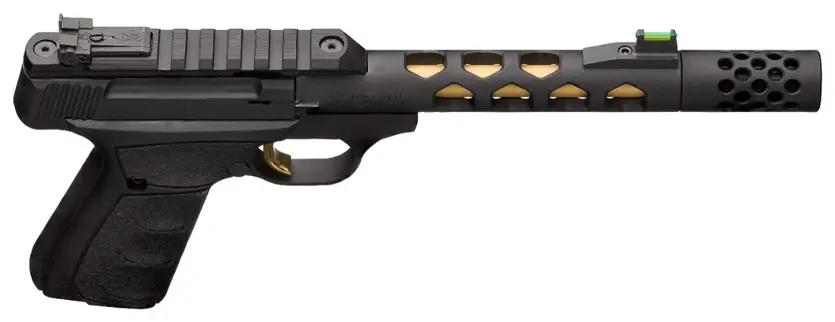 Buck Mark Plus Vision Black/Gold Suppressor Ready