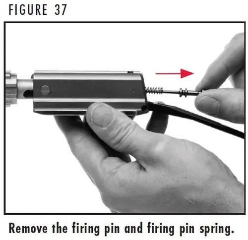 A5 Figure 37 Removing the Firing Pin