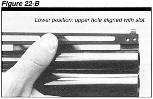 Citori Plus Shotgun Changing the Rib Figure 22B