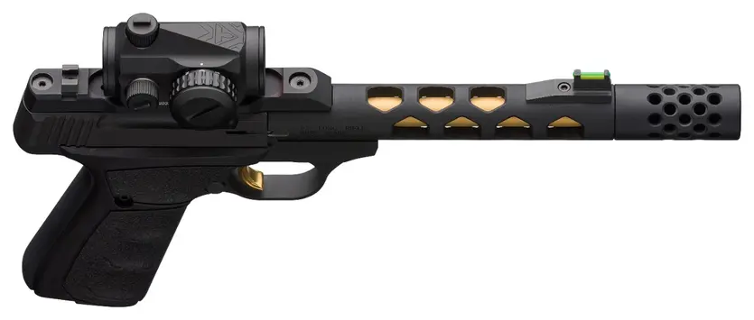 Buck Mark Vision Black/Gold Suppressor Ready - Vortex Red Dot