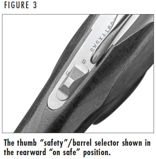 Citori 825 Shotgun Safety On Figure 3