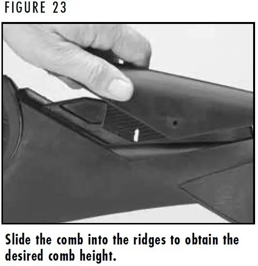 Cynergy Comb Height Adjustment Figure 23