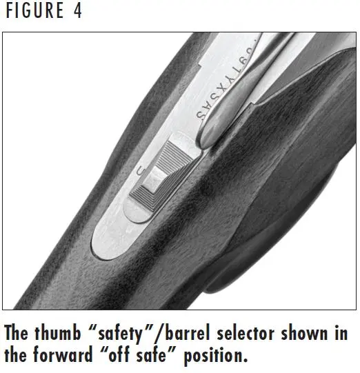 Citori 825 Shotgun Safety Off Figure 4