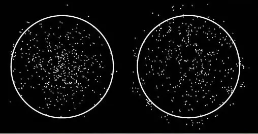 Shotgun Back-Bored Technology patterning diagram