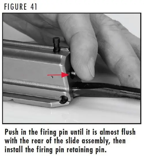 A5 Figure 41 Reassembling the Firing Pin