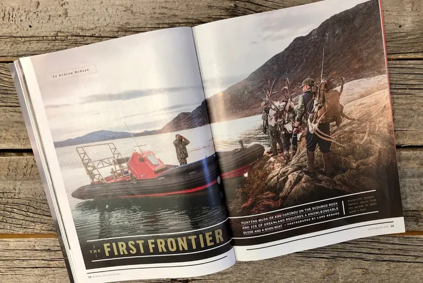 Outdoor Life catalog spread of this hunting article.