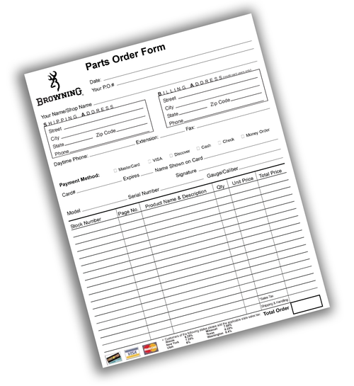 Parts Order Form