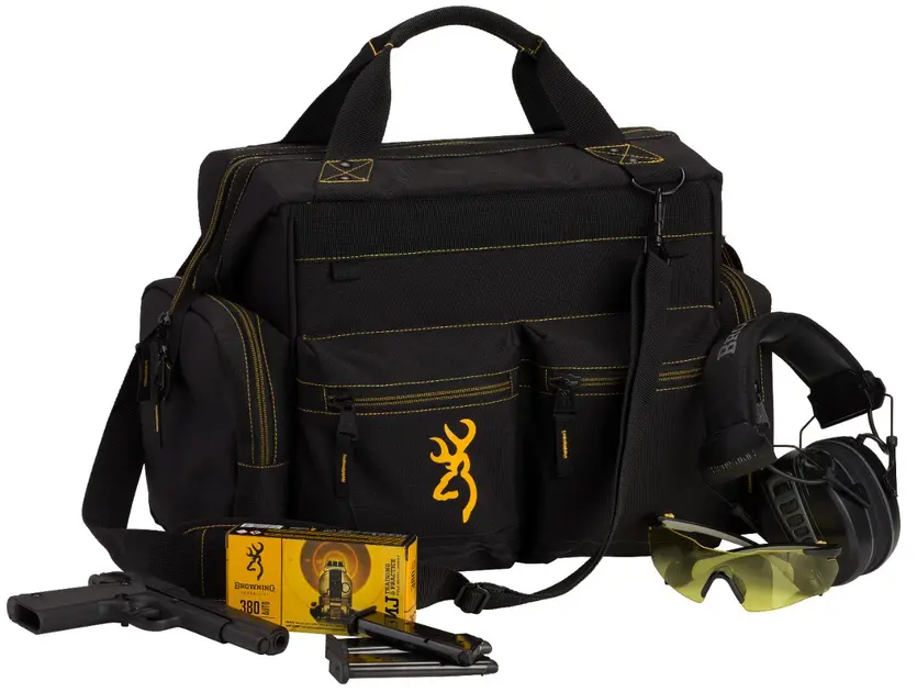 Black and Gold Shooting Bag