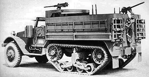 American halftrack troop carrier 