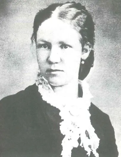 Rachel Child, taken at 18 years old, close to the time she married John Moses Browning. 