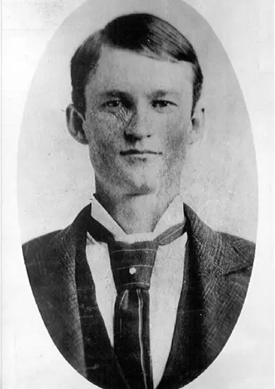 John Moses Browning portrait photo in youth.