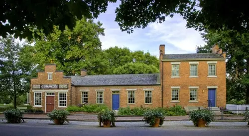 Jonathan Browning gun shop as it is today in Nauvoo, Illinois.