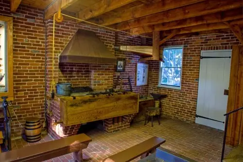 Inside the Jonathan Browning home in Nauvoo, Illinois. 