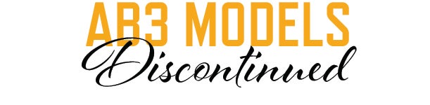 AB3 Models Discontinued